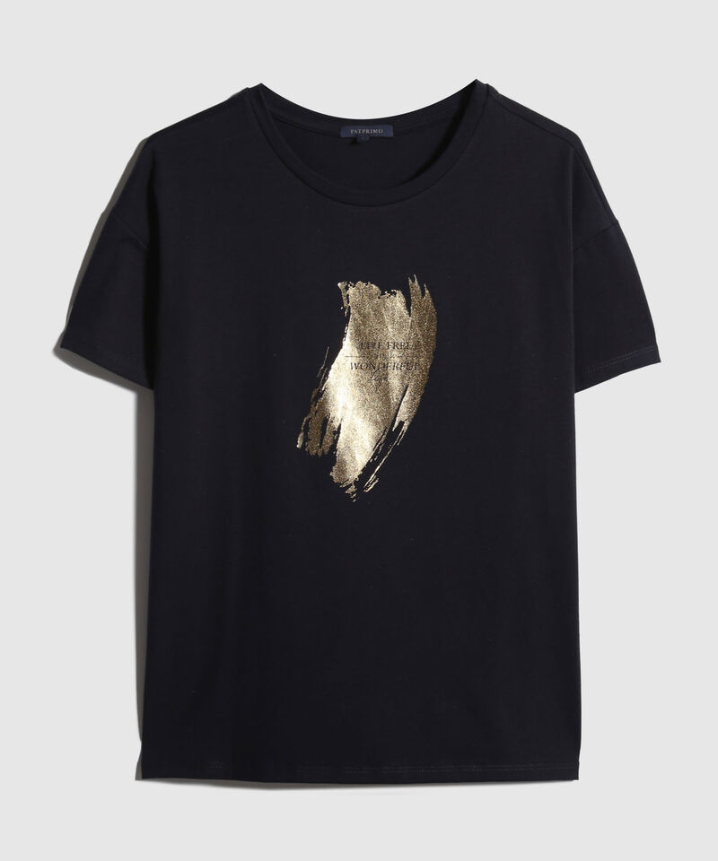 Camiseta Manga Corta Corrida Con Screen En Frente