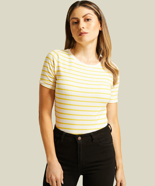 Camiseta Estampado de Rayas image number null
