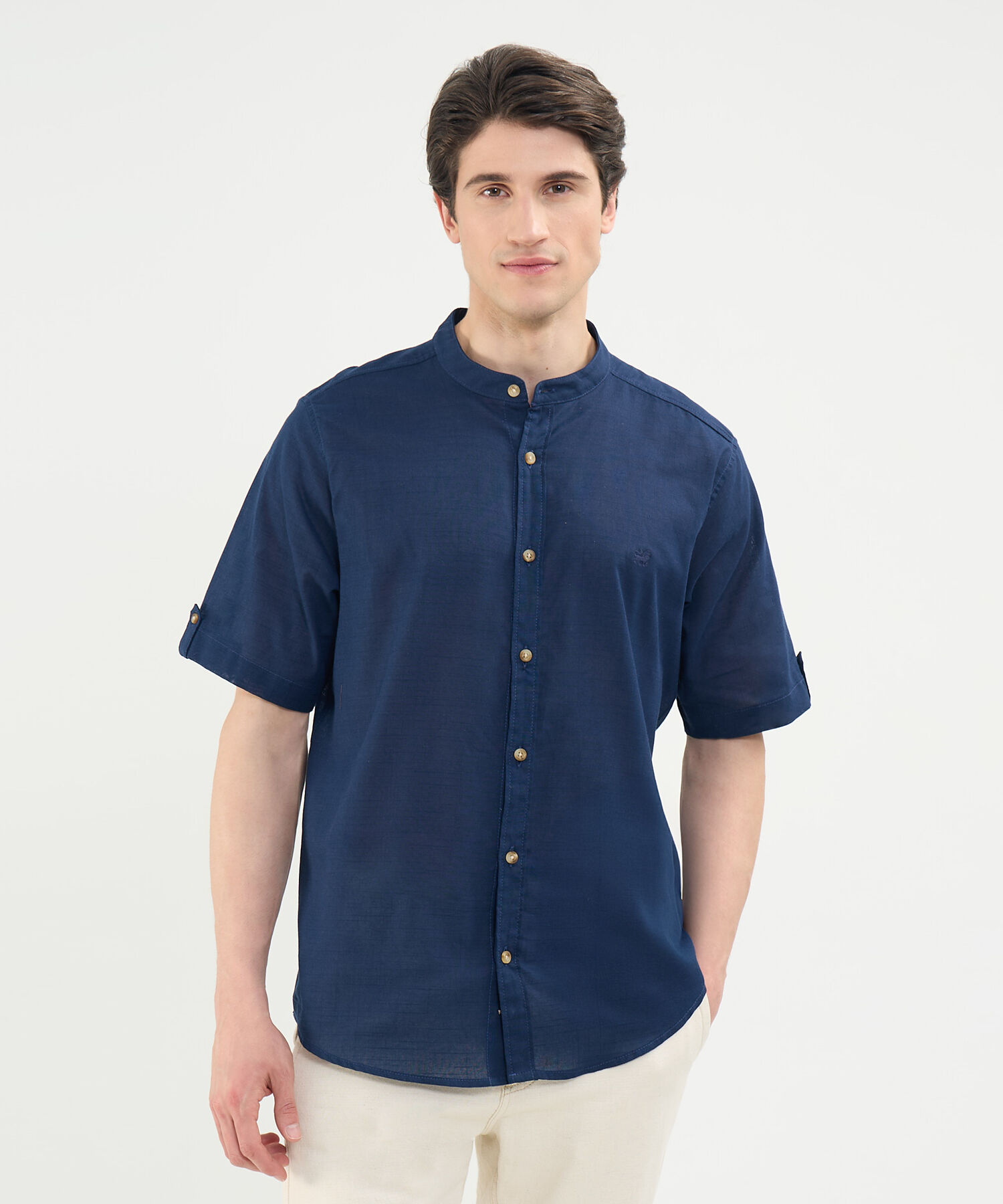 Camisa Cuello Mao