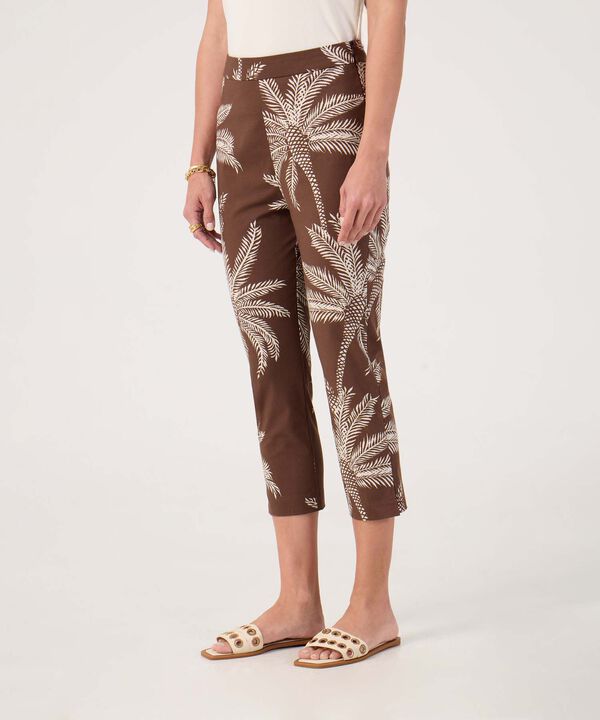 Pantalon capri estampado  image number null