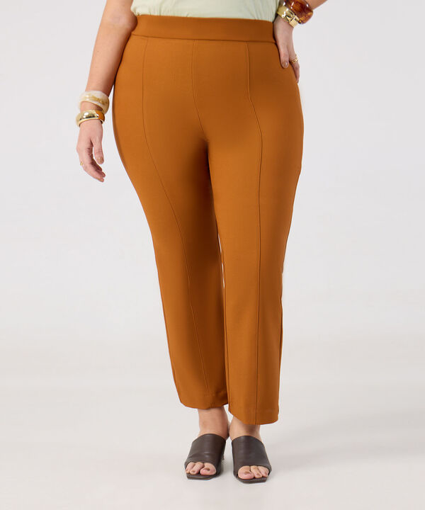 Pantal&oacute;n Con Costuras Frontales Para Mujer Curvy