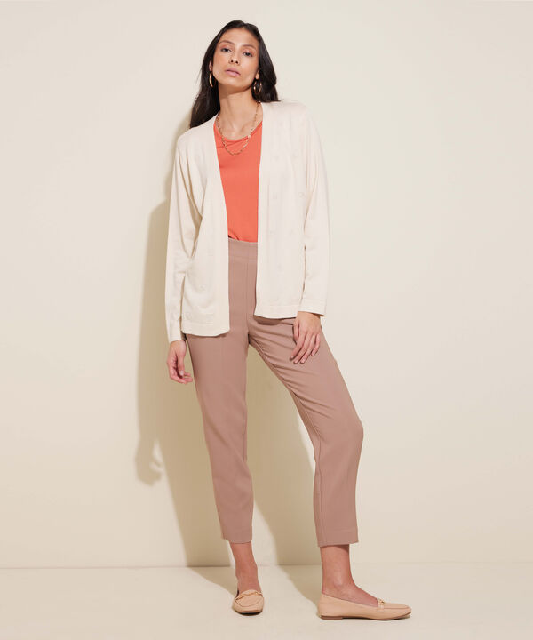 Saco Manga Larga Con Apliques