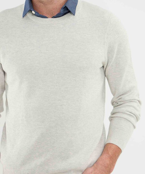 Saco Cuello Redondo Con Coderas Para Hombre image number null