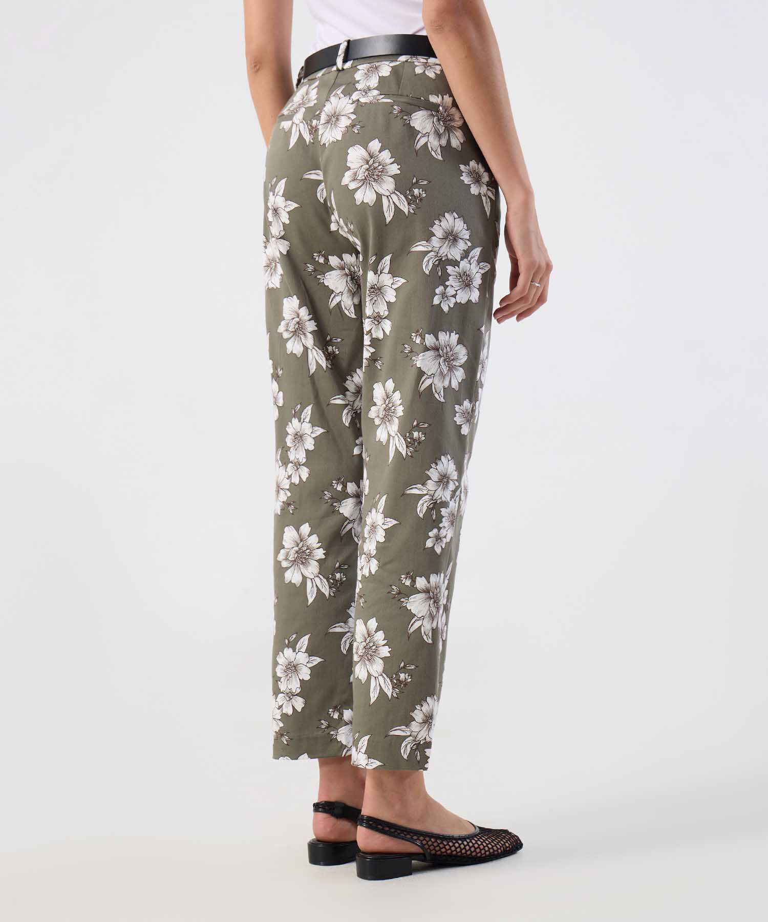 Pantal&oacute;n Ajuste Tobillero Estampado Para Mujer