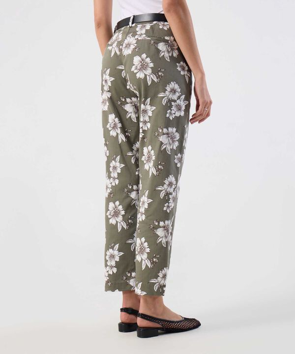 Pantal&oacute;n Ajuste Tobillero Estampado Para Mujer