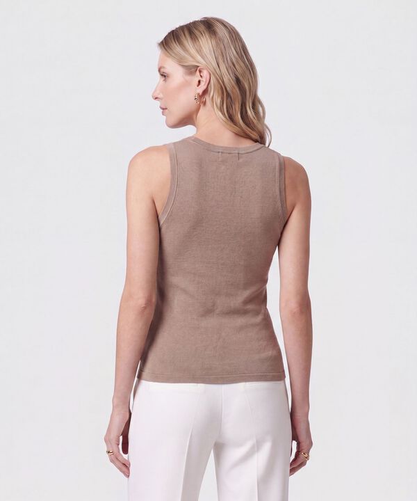 Camiseta Esqueleto Acanalada Para Mujer