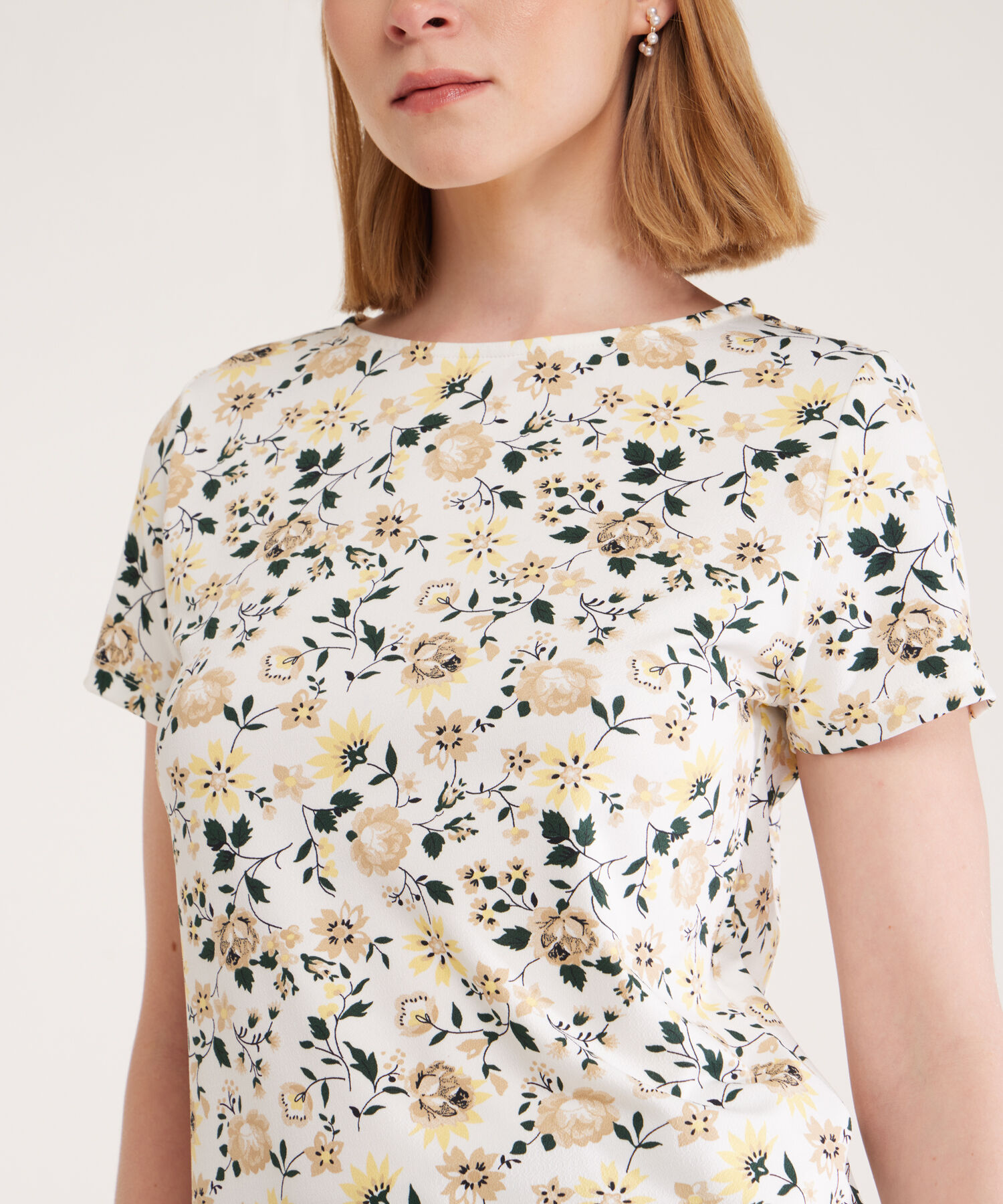 Camiseta Manga Corta Cuello Redondo Estampada