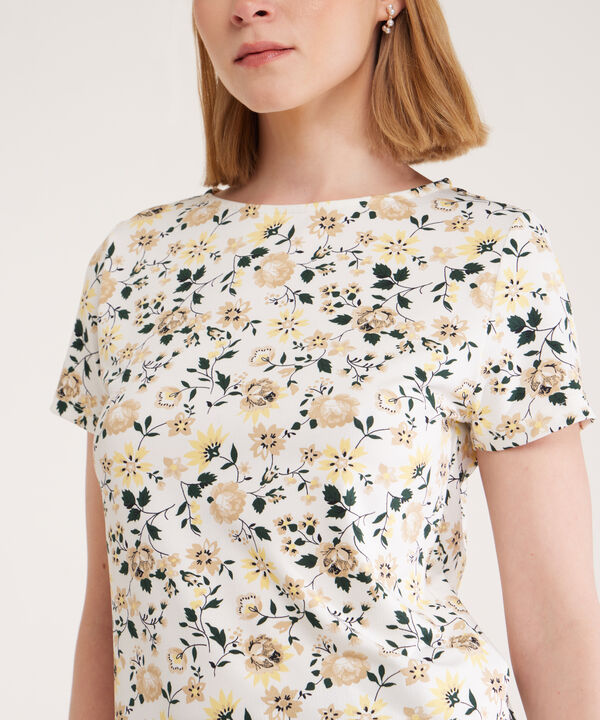 Camiseta Manga Corta Cuello Redondo Estampada