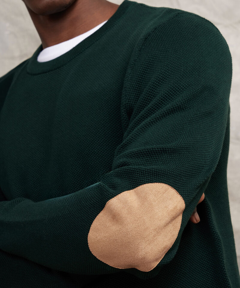 Saco Cuello Redondo Con Coderas