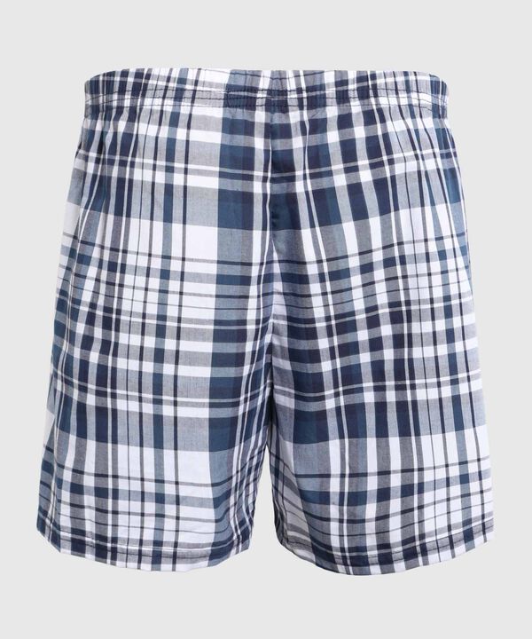 B&oacute;xer A Cuadros de Tela Plana para Hombre image number null