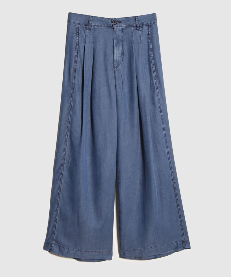 Pantalon Sastrero Con Prenses Tono Medio