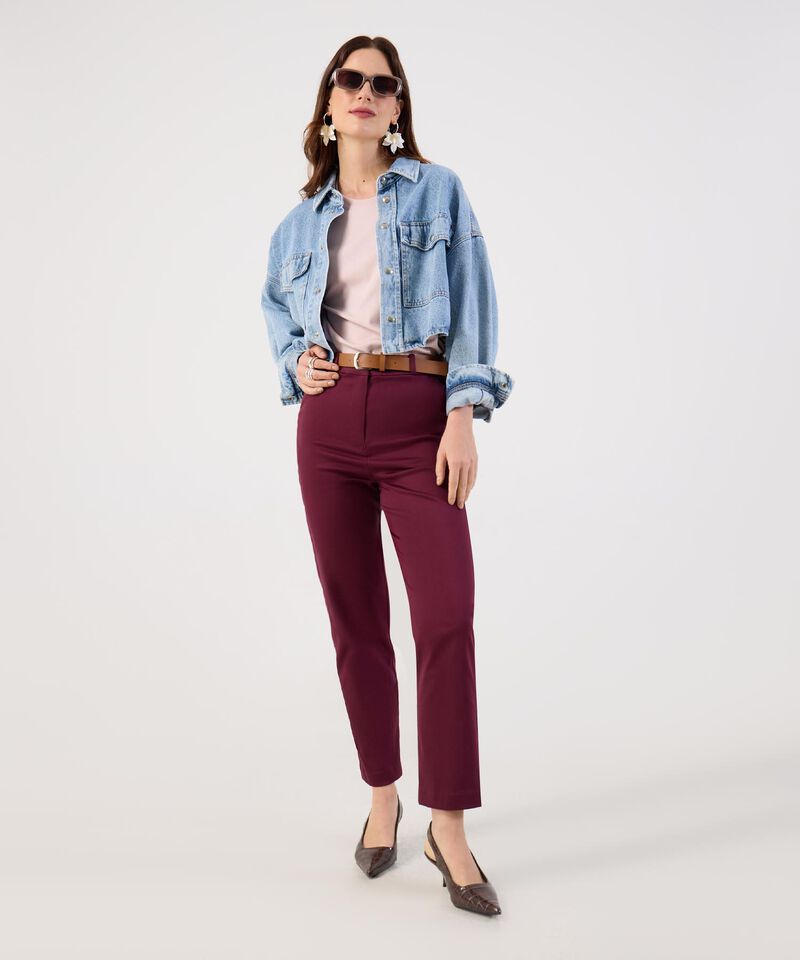 Camiseta B&aacute;sica Unicolor Para Mujer