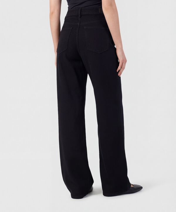 Jeans Wide Leg Tiro Alto Mujer