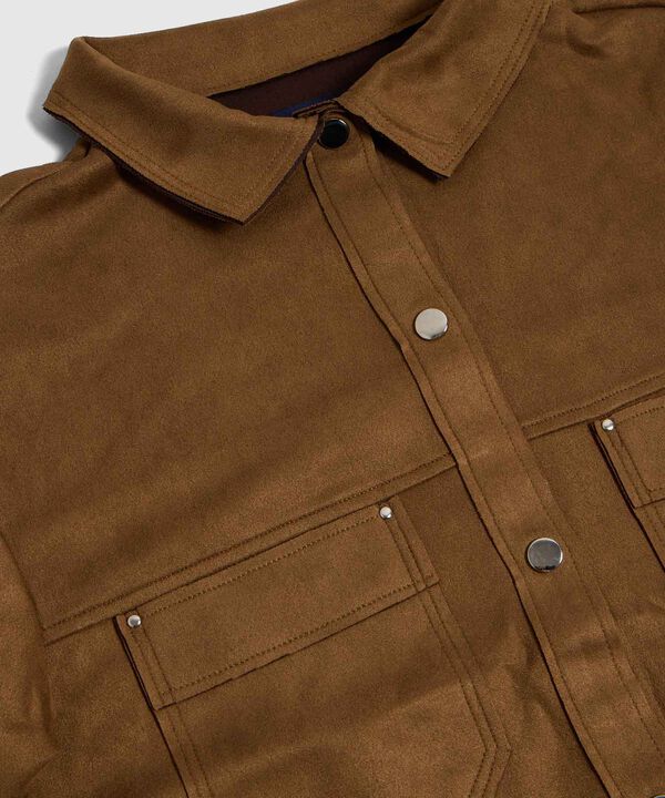 Chaqueta Unicolor Estilo Cargo para Mujer image number null