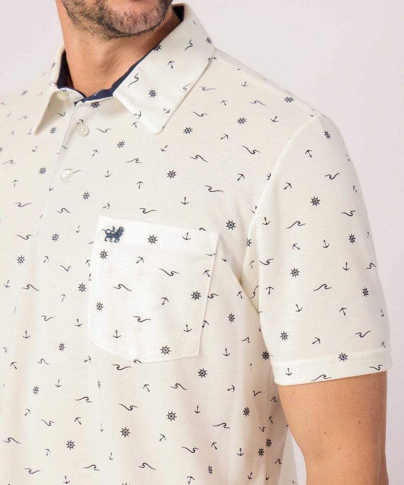 Polo Con Microestampado 