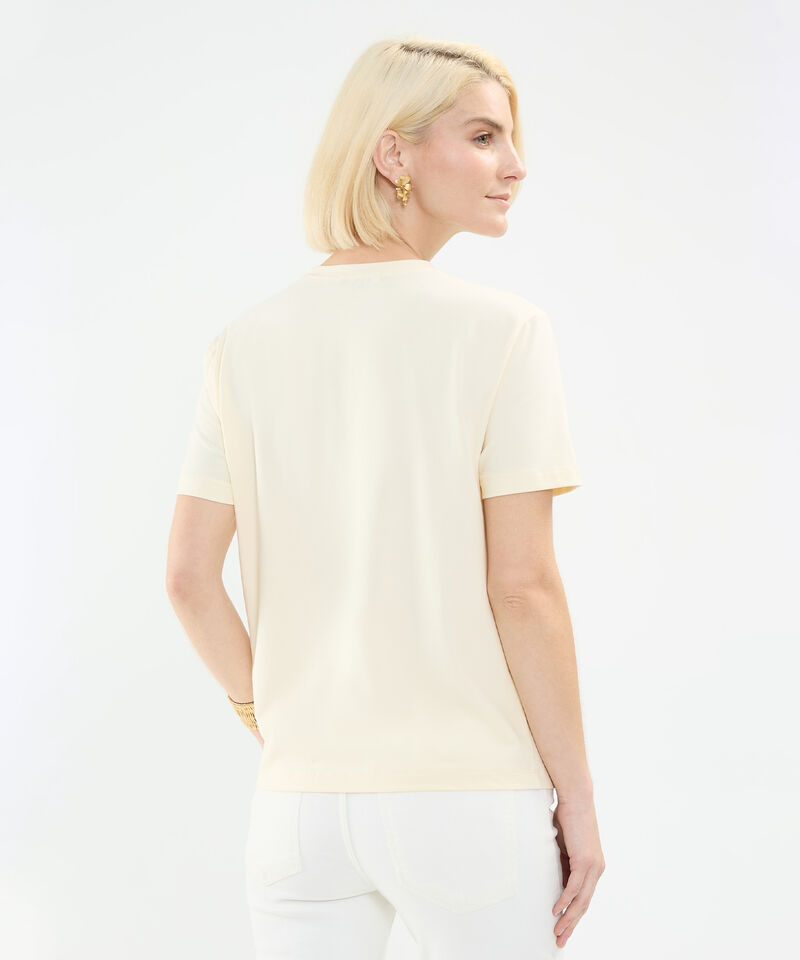 Camiseta con Bordado en Lentejuelas