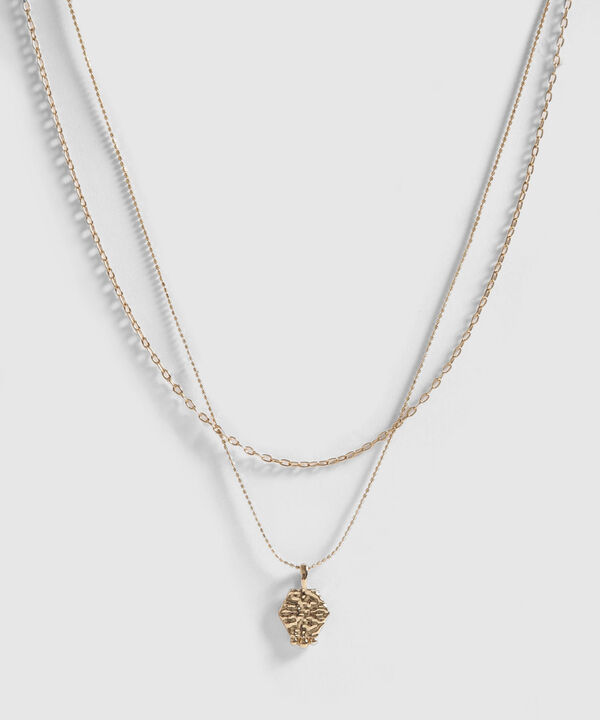 Collar Doble Dorado image number null
