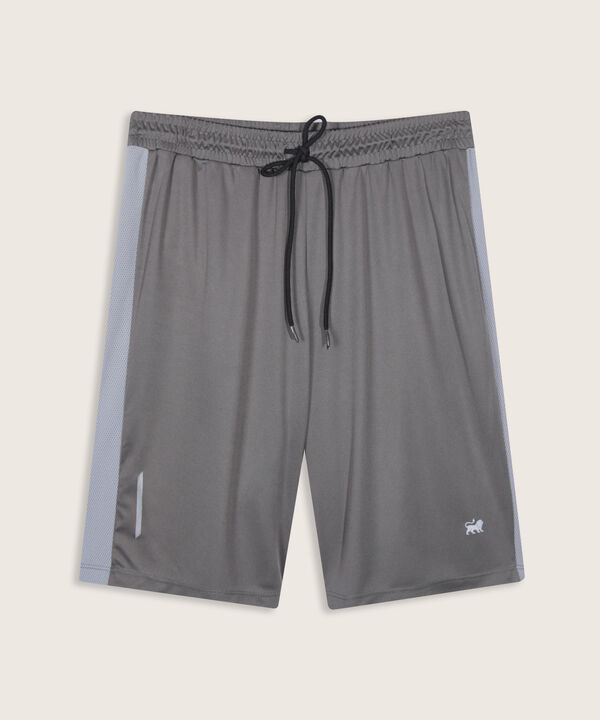 Bermudas Para Hombre De Diseño Deportivo Con Cortes En Malla En Contraste