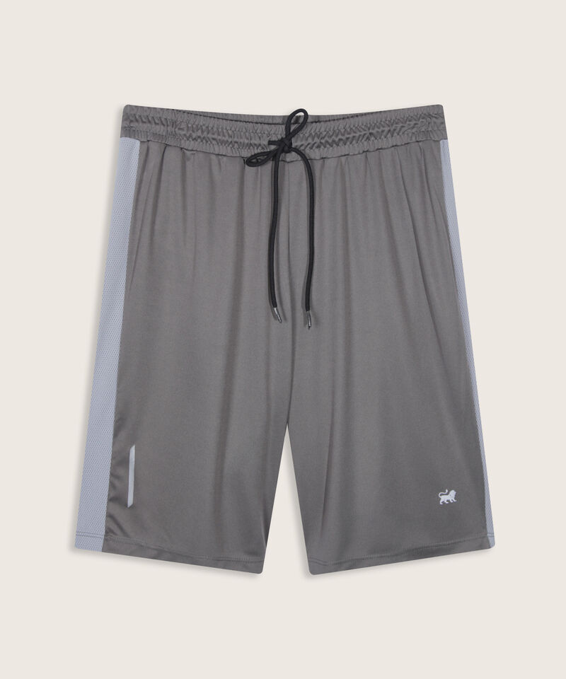 Bermudas Para Hombre De Diseño Deportivo Con Cortes En Malla En Contraste