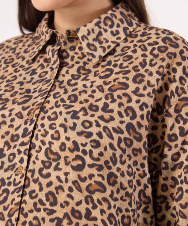 Camisa Estampada Para Mujer Curvy image number null