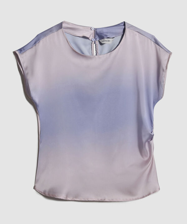 Blusa Estampada Satinada