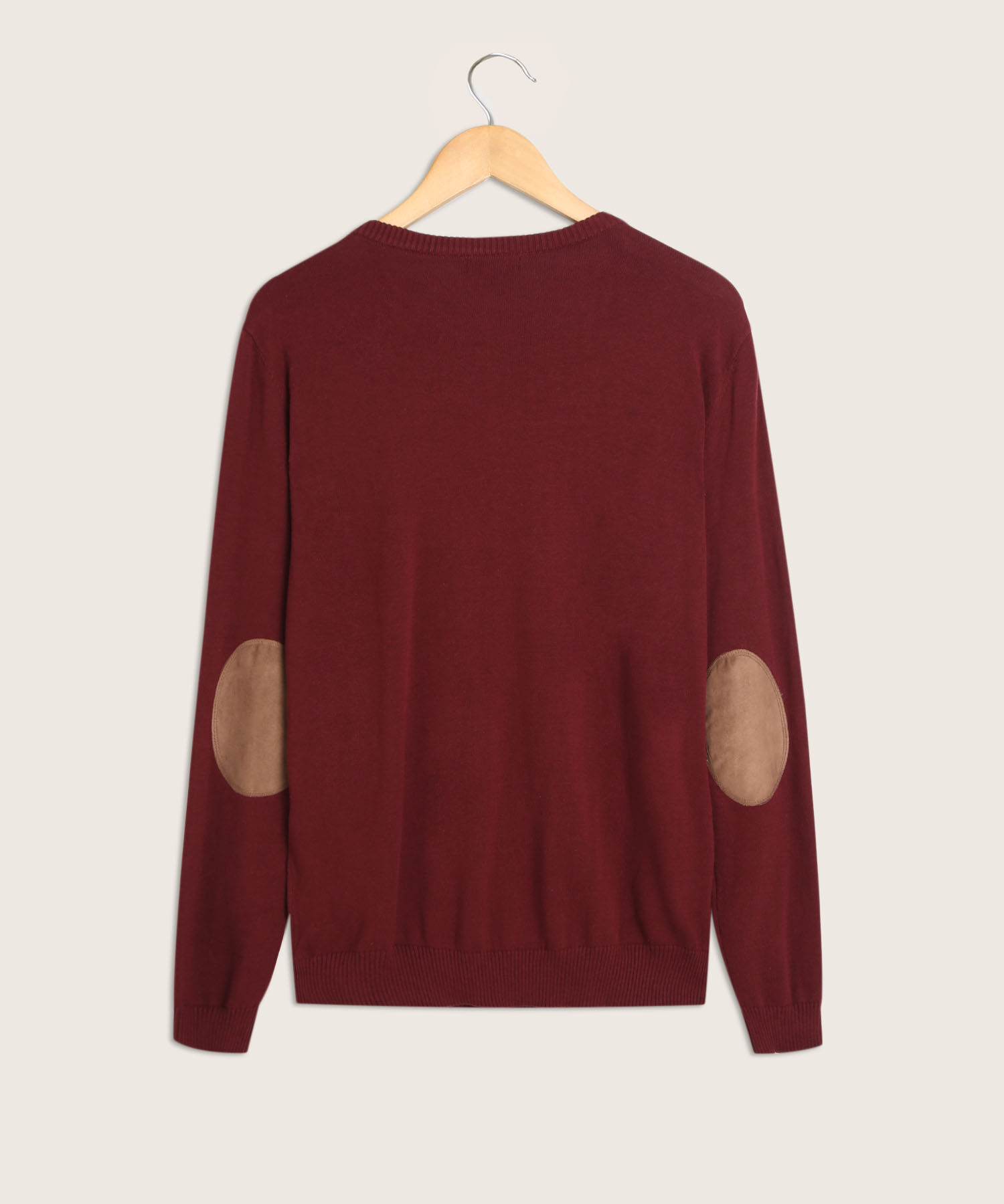 Saco Cuello Redondo Con Coderas