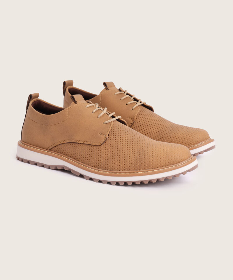 Zapato Casual Oxford Con Textura Para Hombre