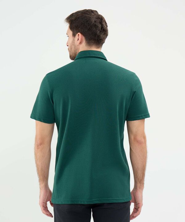 Polo Unicolor, Cuello Duro Con Bolsillo Y Silueta Regular Fit Naranja