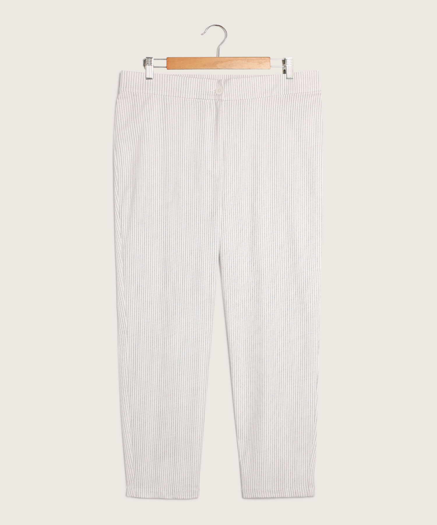 Pantalón Recto Estampado Rayas