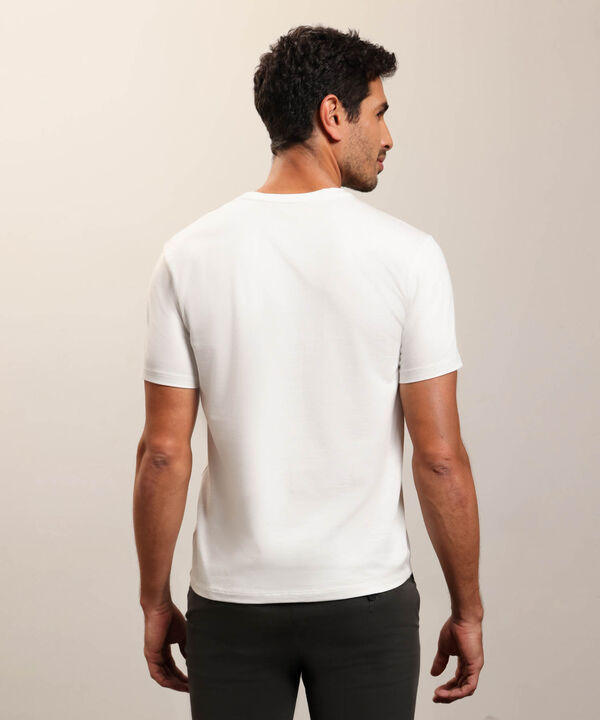 Camiseta B&aacute;sica Cuello Redondo Para Hombre