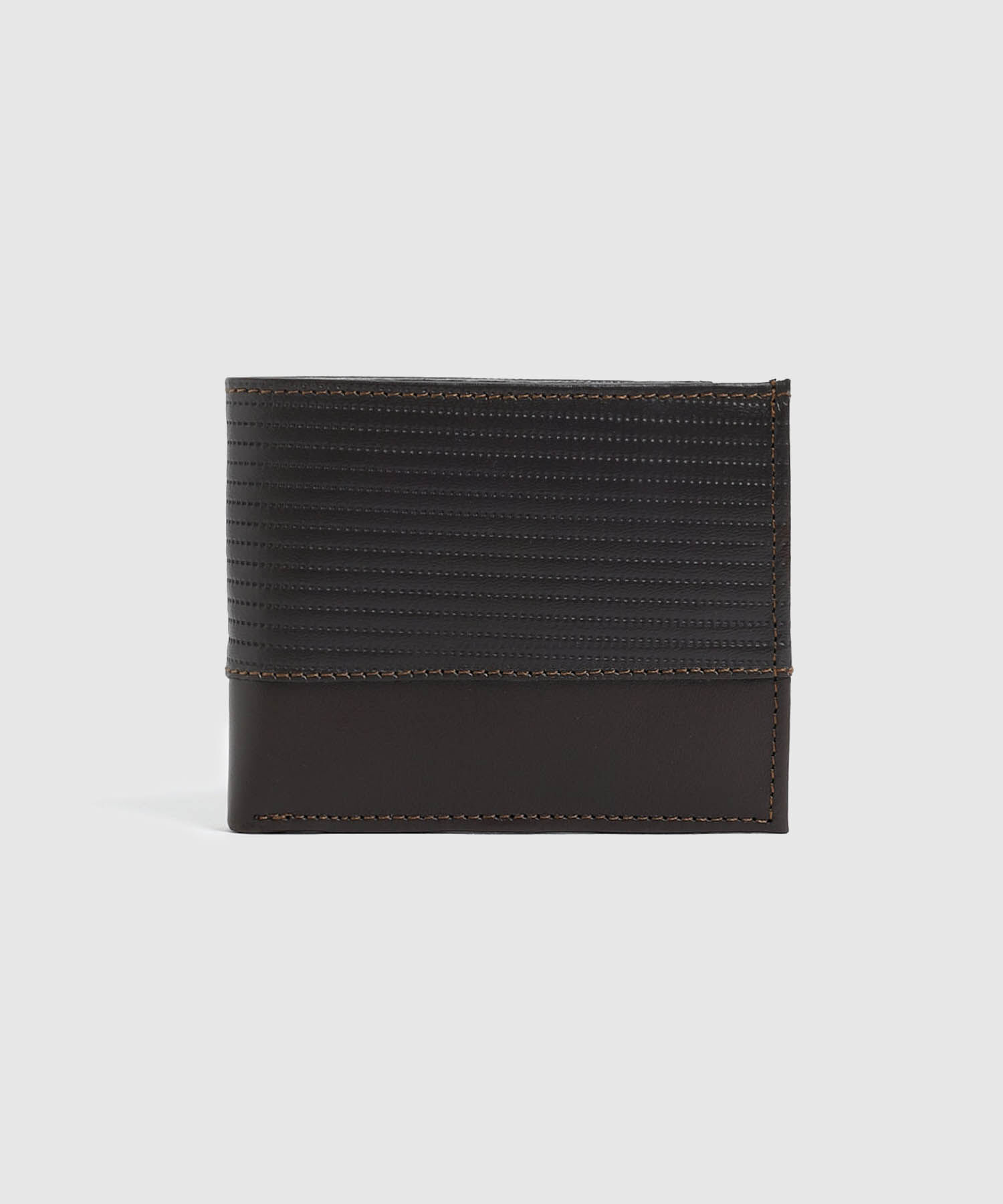 Billetera Plegable Con Detalle Hombre