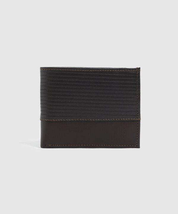 Billetera Plegable Con Detalle Hombre image number null