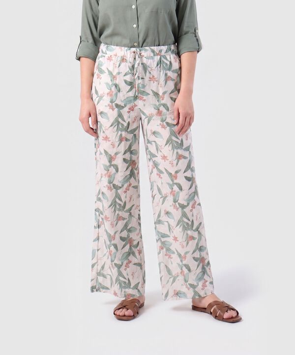 Pantal&oacute;n Fluido con Estampado Para Mujer