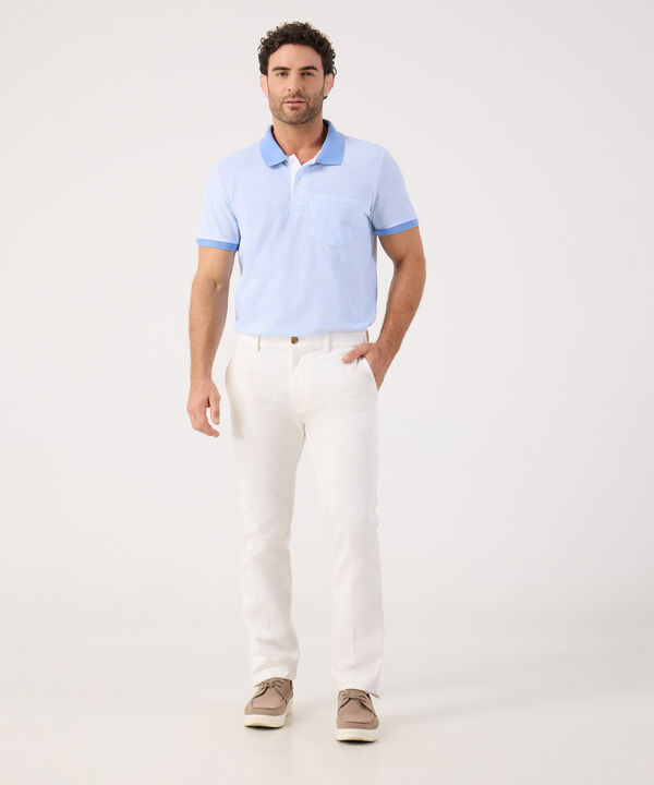 Polo Corte Slim Fit Blanco image number null