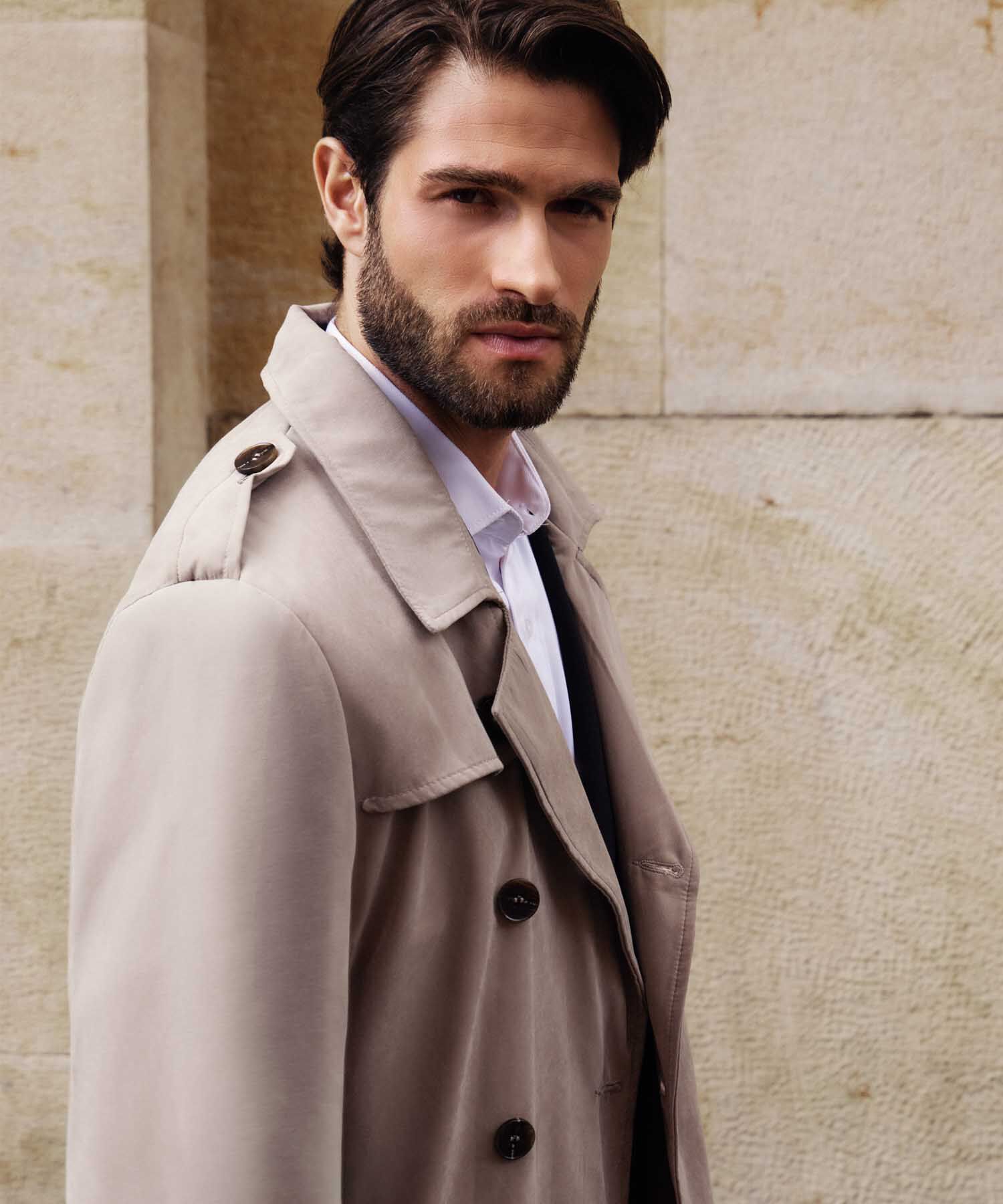 Chaqueta Trench Coat Unicolor