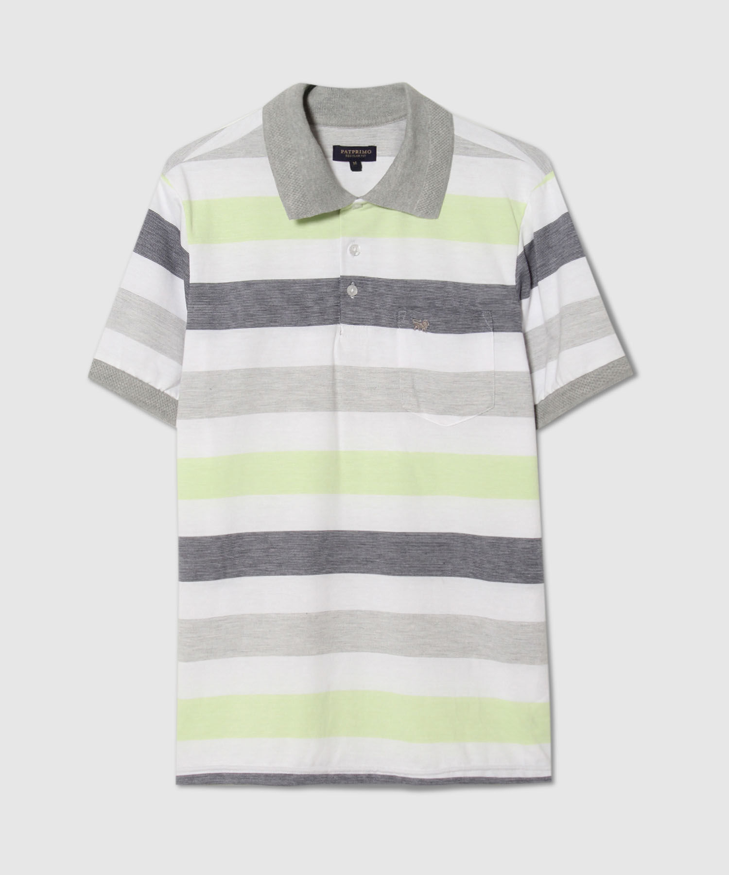 Polo , Cuello Y Puños Tejidos