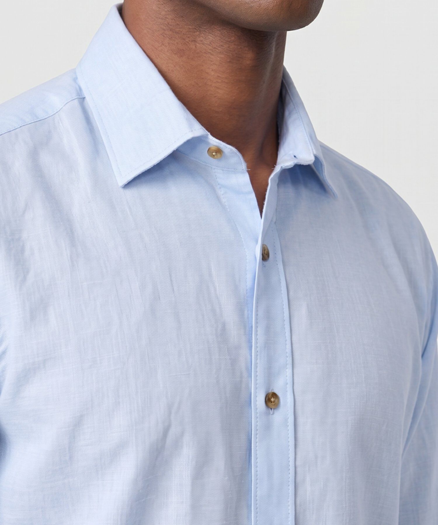 Camisa Manga Larga Casual Para Hombre