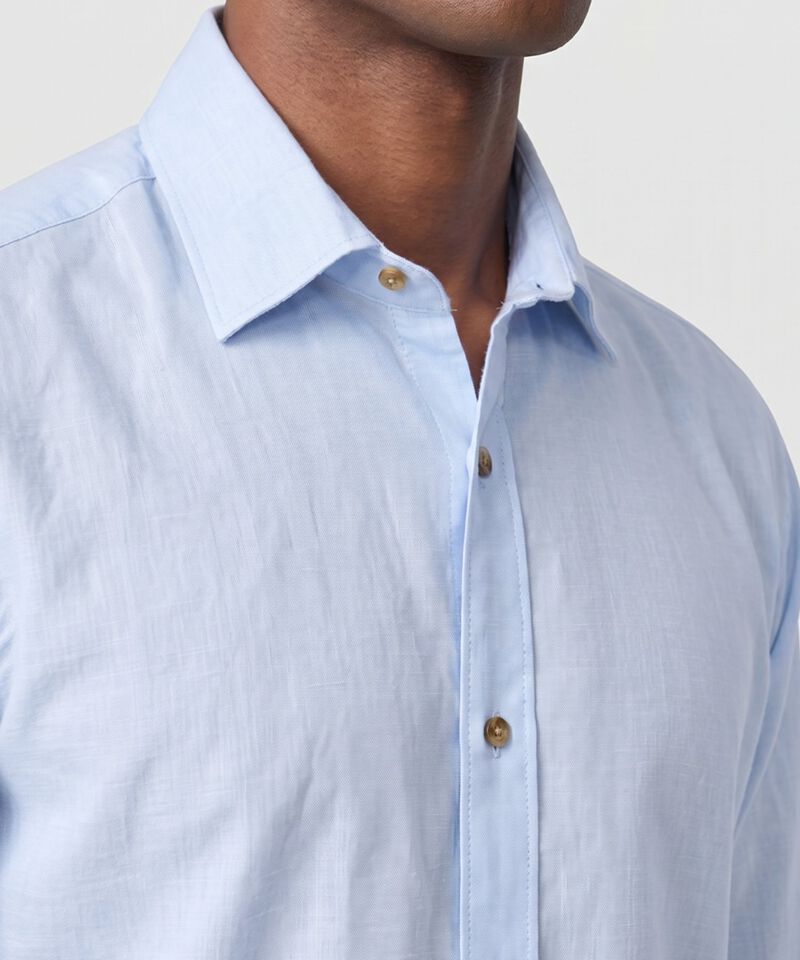 Camisa Manga Larga Casual Para Hombre