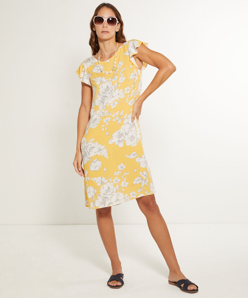 Vestido Manga Corta Estampado