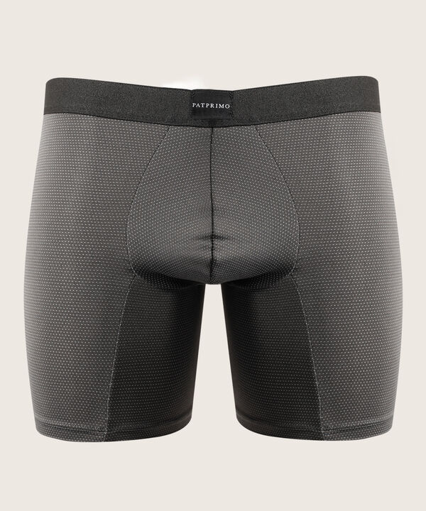 Boxer Pack X5 Medio Microfibra Unicolor Con Textura