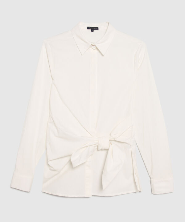 Camisa Con Anudado En Frente