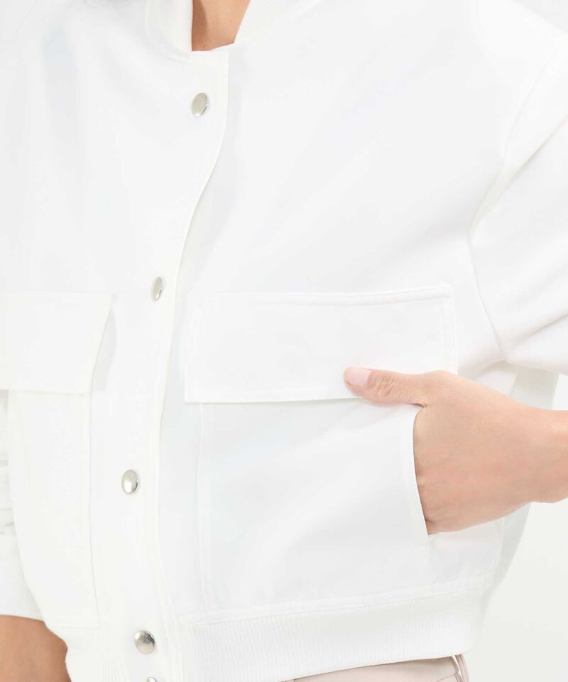 Chaqueta Bomber con Bolsillos