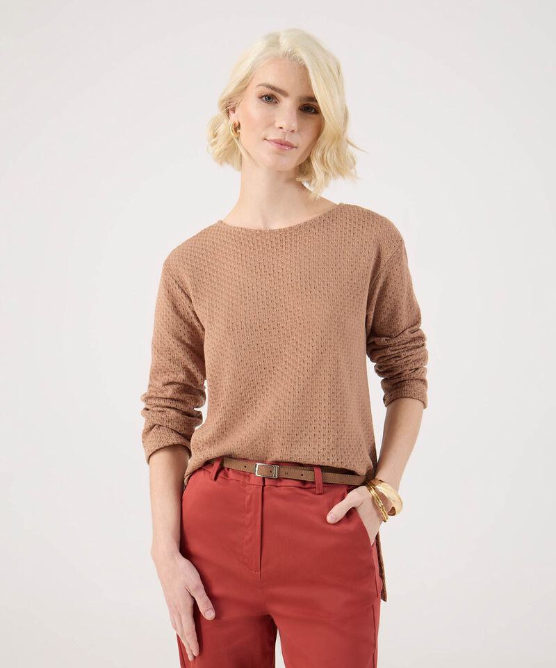 Camiseta Texturizada Manga Larga