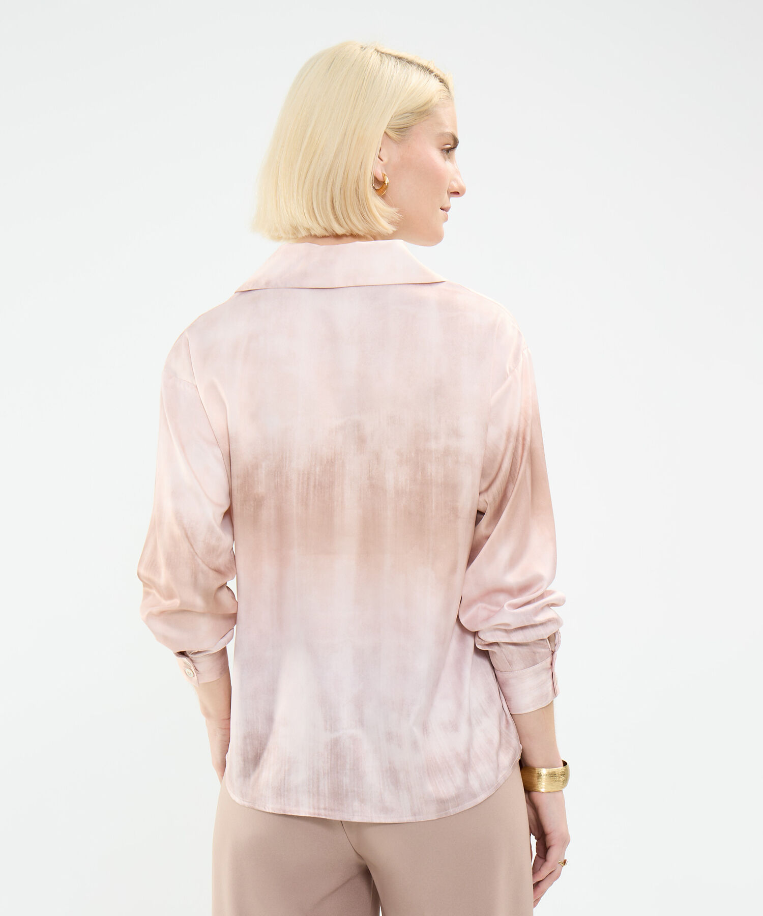 Blusa Satinada Estampada