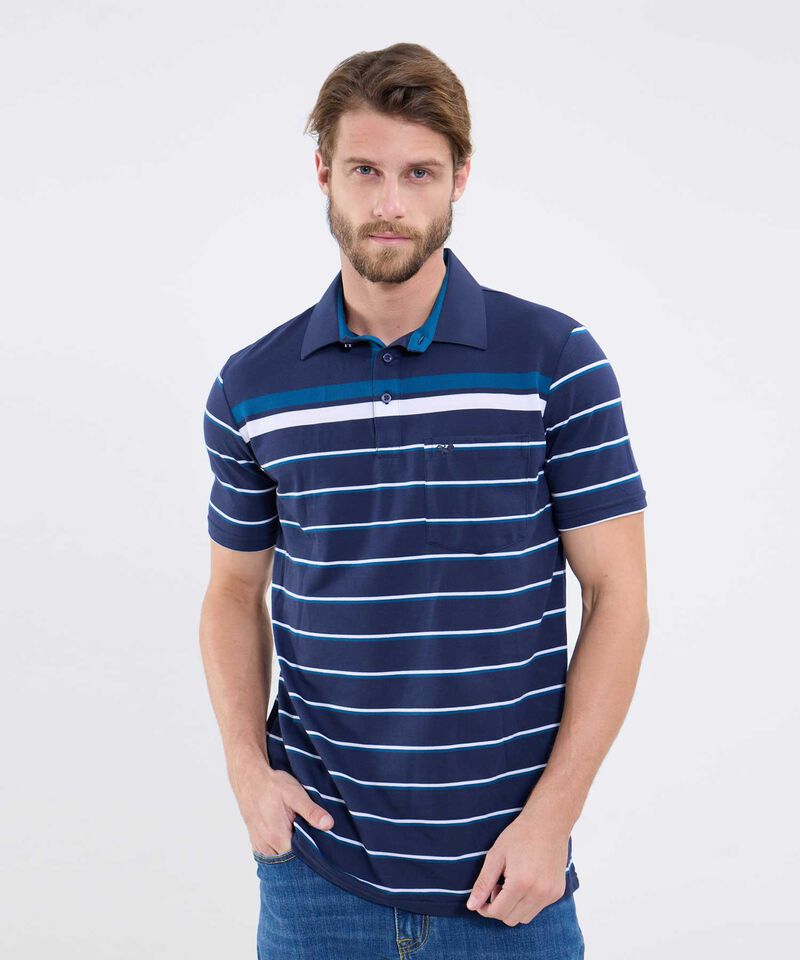 Polo Cuello Duro Rayas