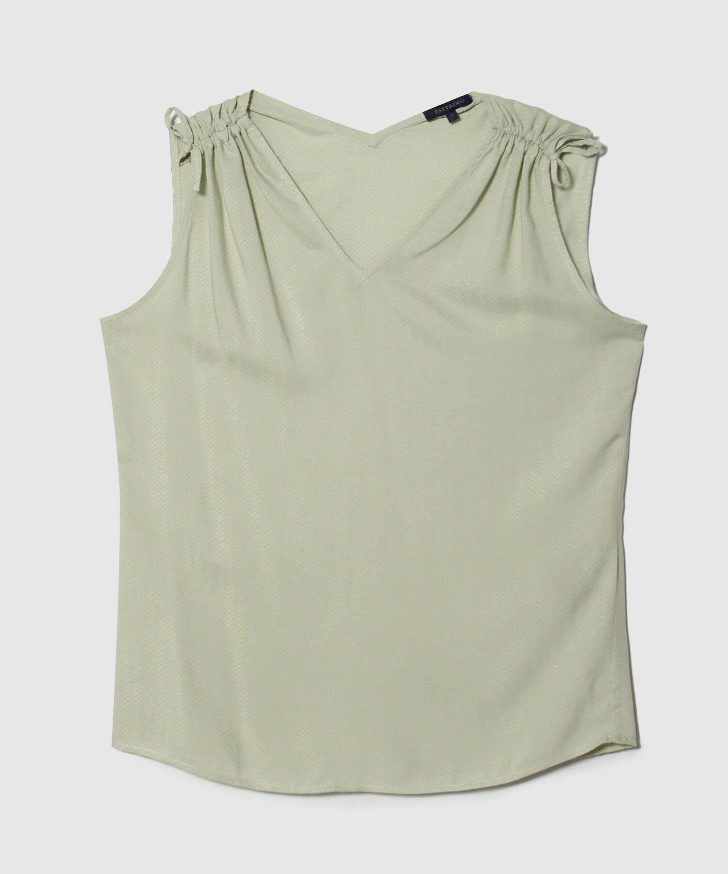 Blusa Manga Sisa con Escote en V