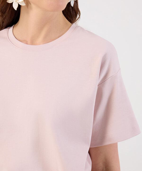 Camiseta B&aacute;sica Unicolor Para Mujer image number null