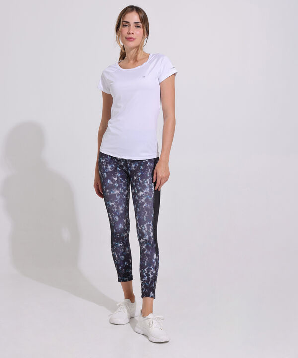 Leggings Estampado, Medio Con Tiro Alto Y Cortes Laterales image number null