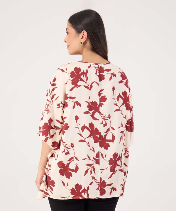 Blusa Ligera Estampada Para Mujer Curvy