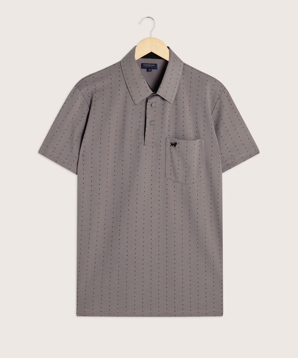 Polo Estampada Cuello Duro